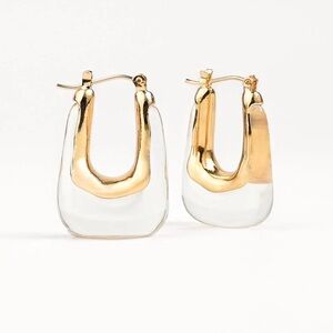 A95. See Through Hoops Gold